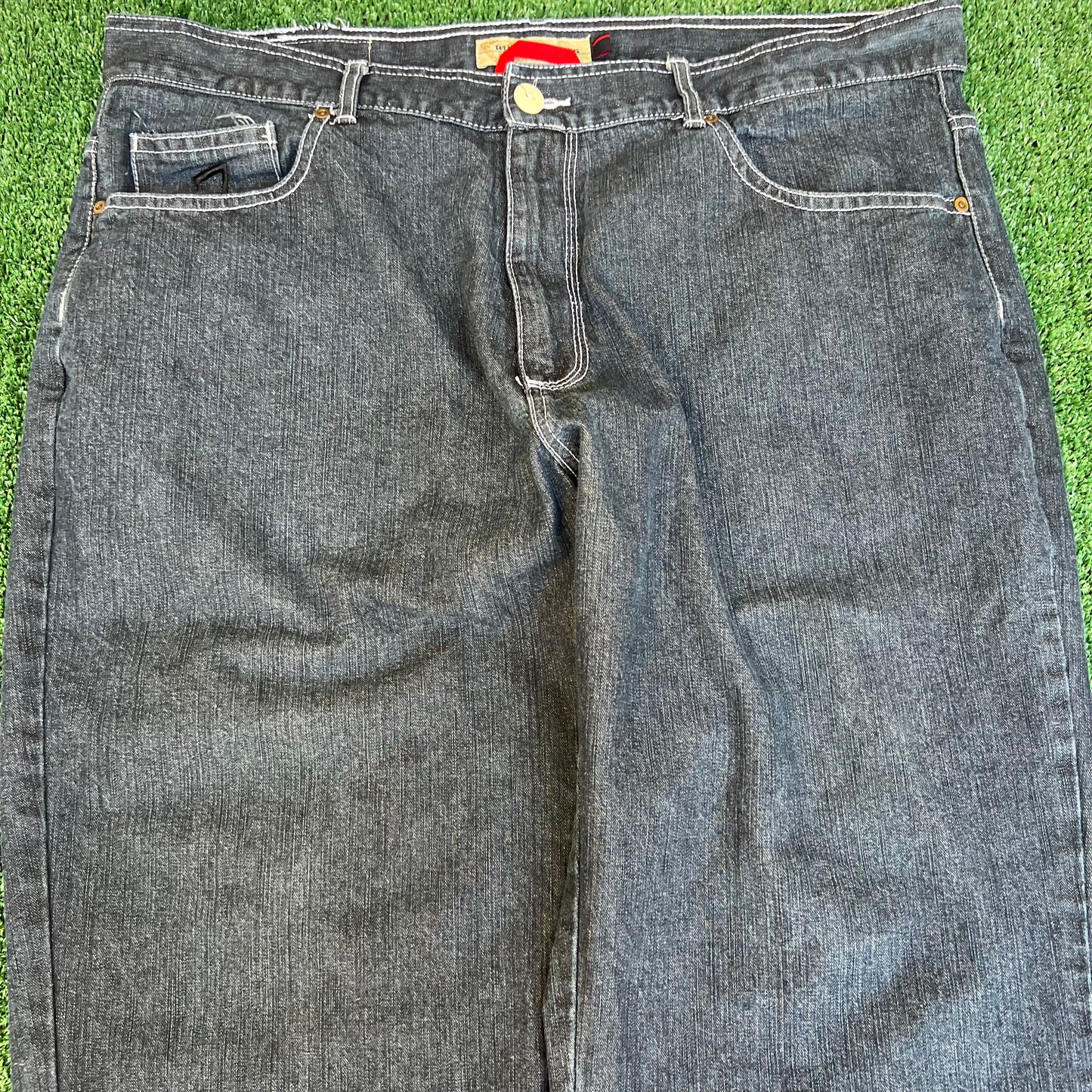 VTG Y2K Willie Esco Baggy Wide-Leg Blue Jeans 42x34" 20" Opens Southpole Style
