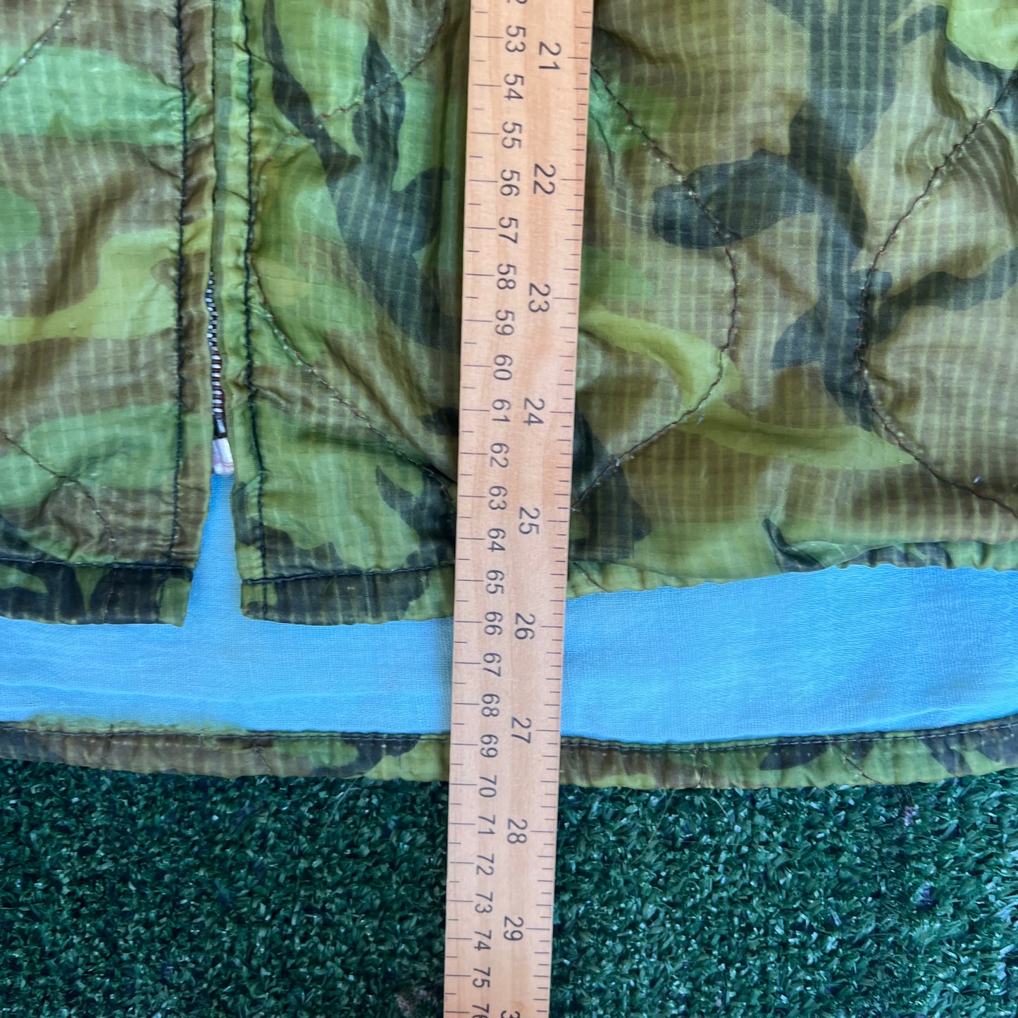 Vintage 70s USMC Saigon Vietnam War Souvenir Full Zip Camouflage Jacket - Medium