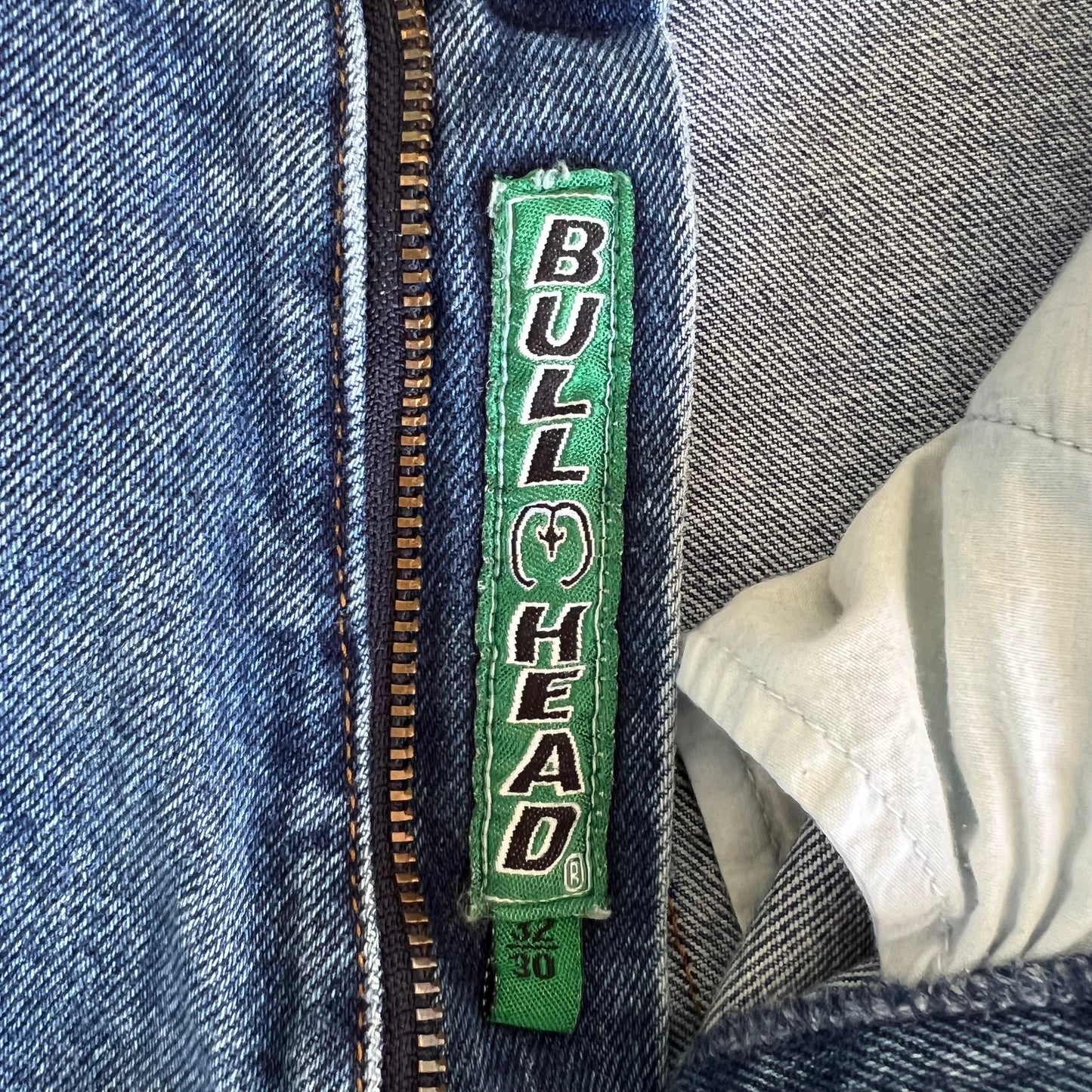 90s Y2K Bullhead Pipes Wide-Leg Blue Jeans - 32x29" 23" Opens