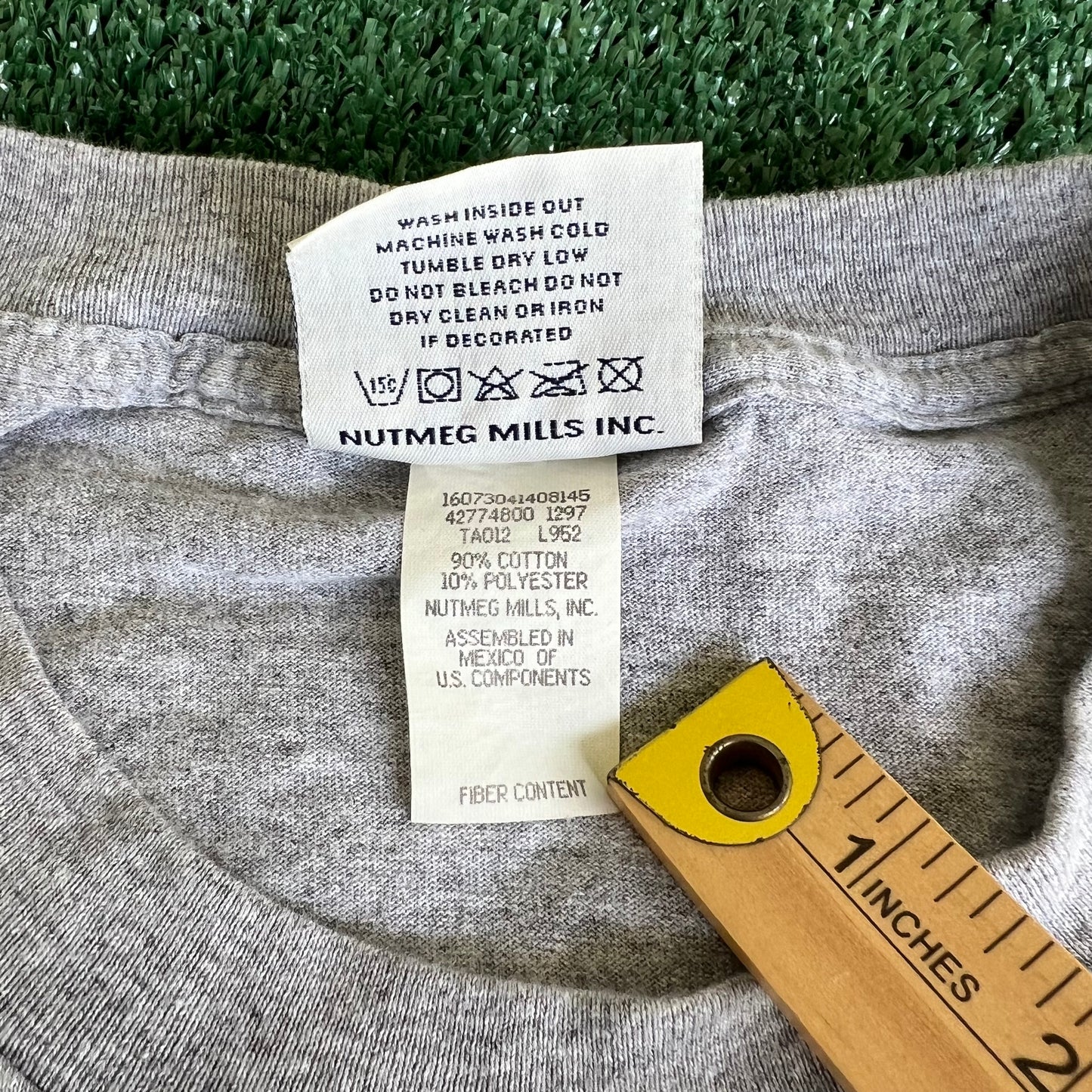 90s Lee Sport NFL Cleveland Browns Dawg Poung Embroidered Gray T-Shirt - Large
