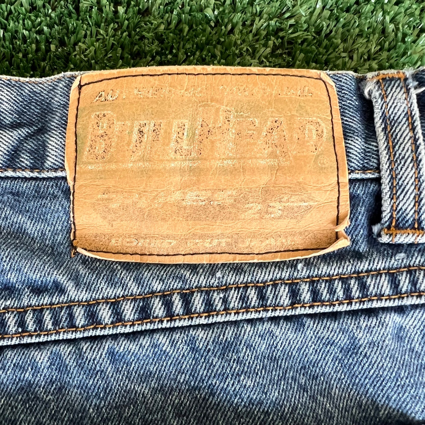 90s Y2K Bullhead Pipes Wide-Leg Blue Jeans - 32x29" 23" Opens