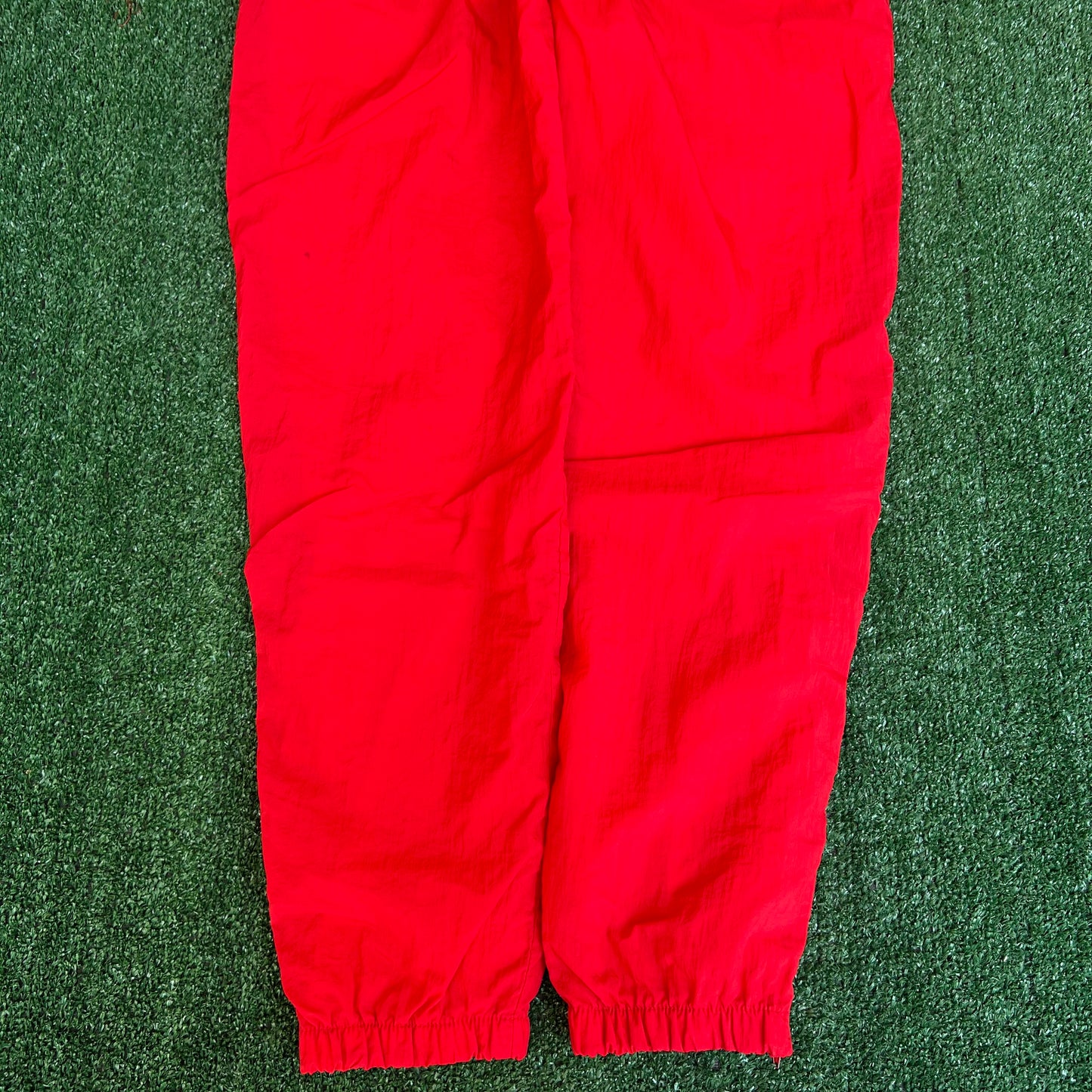 Vintage 90s Men's Adidas Tapered Leg Logo Red White Track Pants Small 32x31"