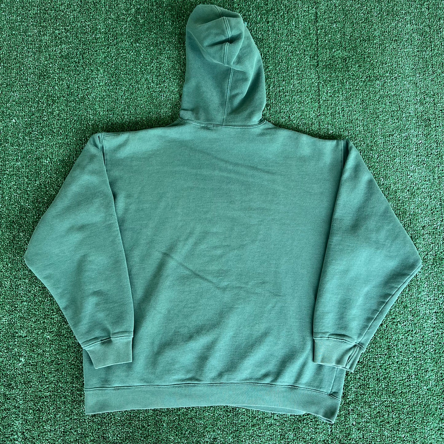 90s GAP Athletic Sweats Forest Green Blank Boxy Hoodie - Large