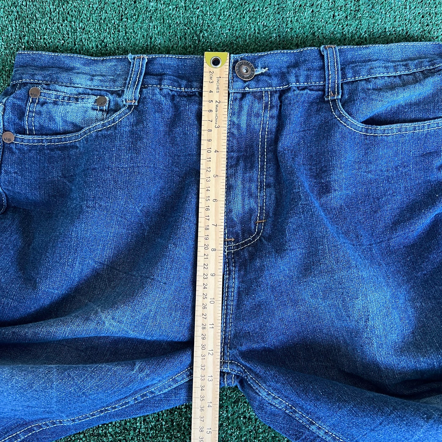 Y2K Makaveli Tupac Baggy Straight Carpenter Jeans - 37x31" 18.5" Openings