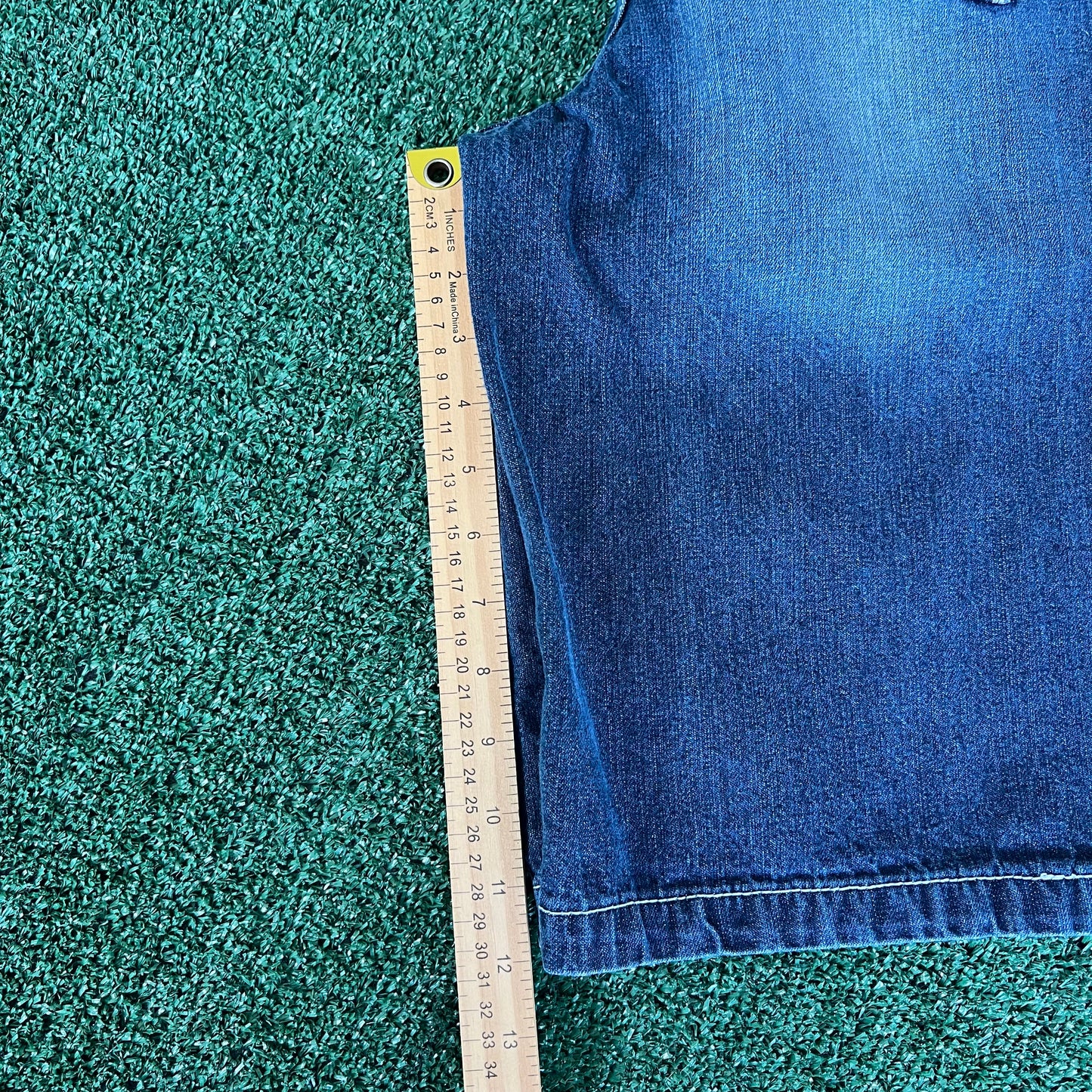Y2K Mecca Blue Jean Shorts - 28x12.25"
