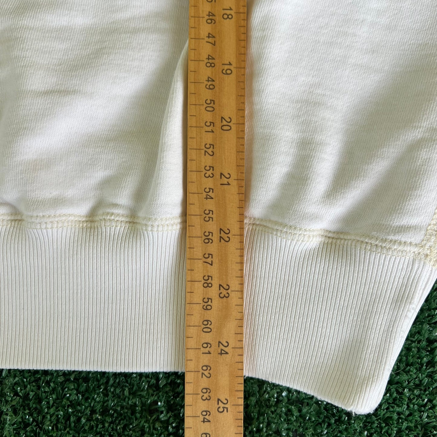90s Polo Ralph Lauren French Terry White Distressed Sweatshirt - Small