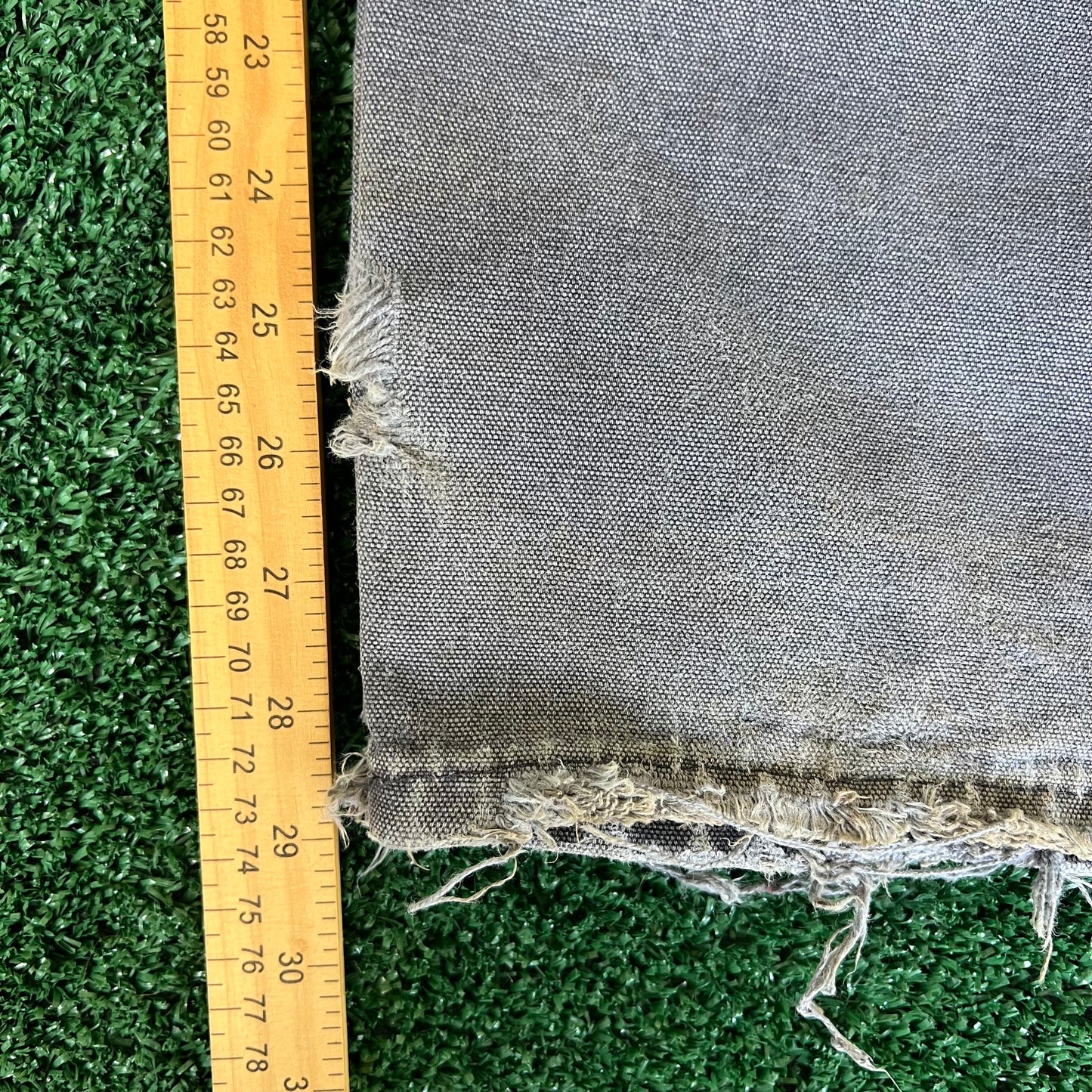 Y2K Carhartt B11 PTB Faded Gray Baggy Carpenter Canvas Pants - 33x29 18" Openings