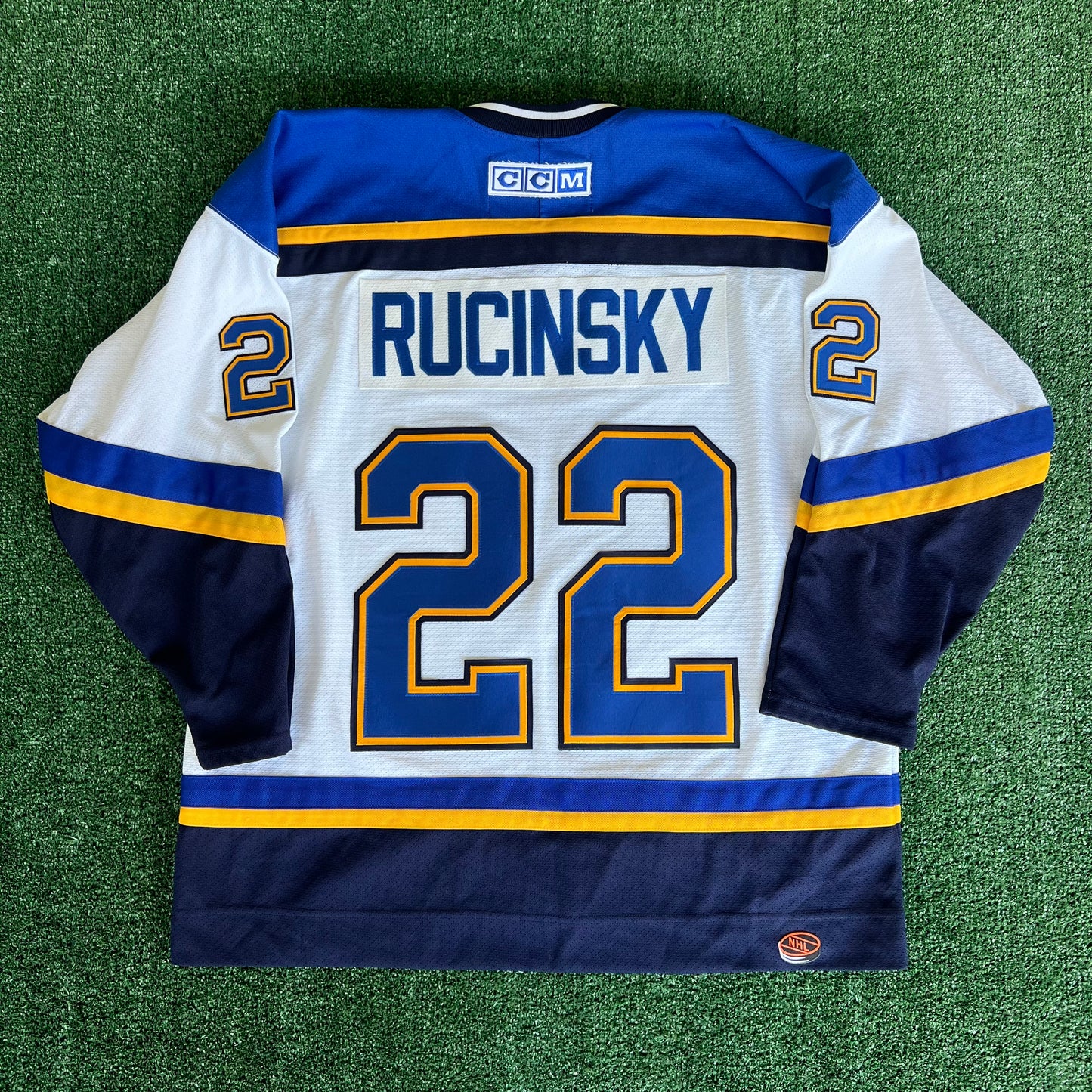 Y2K CCM NHL St. Louis Blues Martin Rucinsky Hockey Jersey - XL