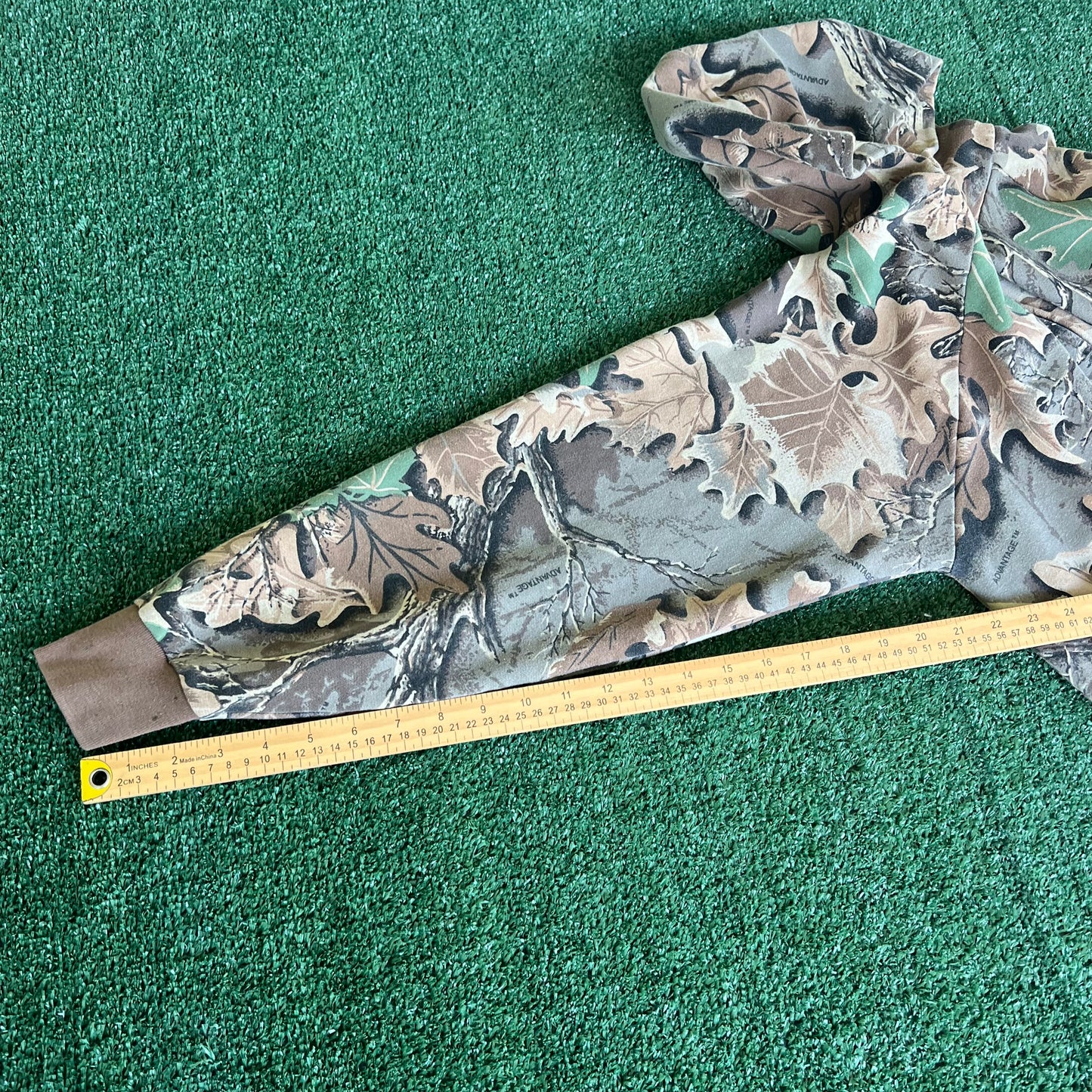 90s Cabela's Realtree Camouflage Full Zip Hoodie USA Made - Large  23x27"