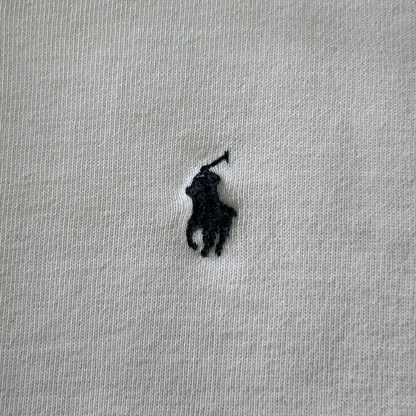90s Polo Ralph Lauren French Terry White Distressed Sweatshirt - Small