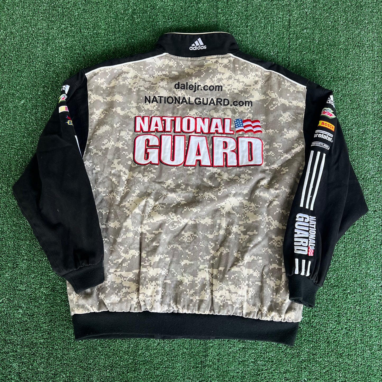 Y2K Chase Nascar Dale Jr. National Guard Digital Camo Jacket XL