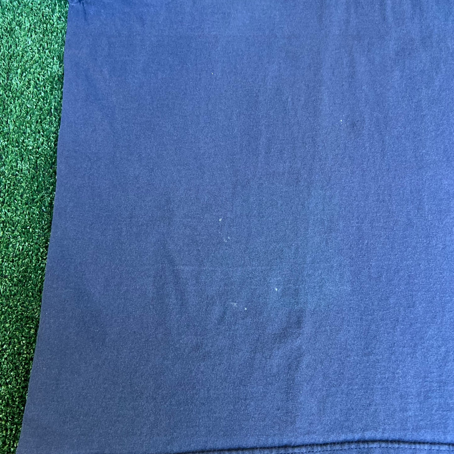 VTG Y2K Nike MLB New York Yankees Center Swoosh Navy Blue Distress LS T-Shirt - XL