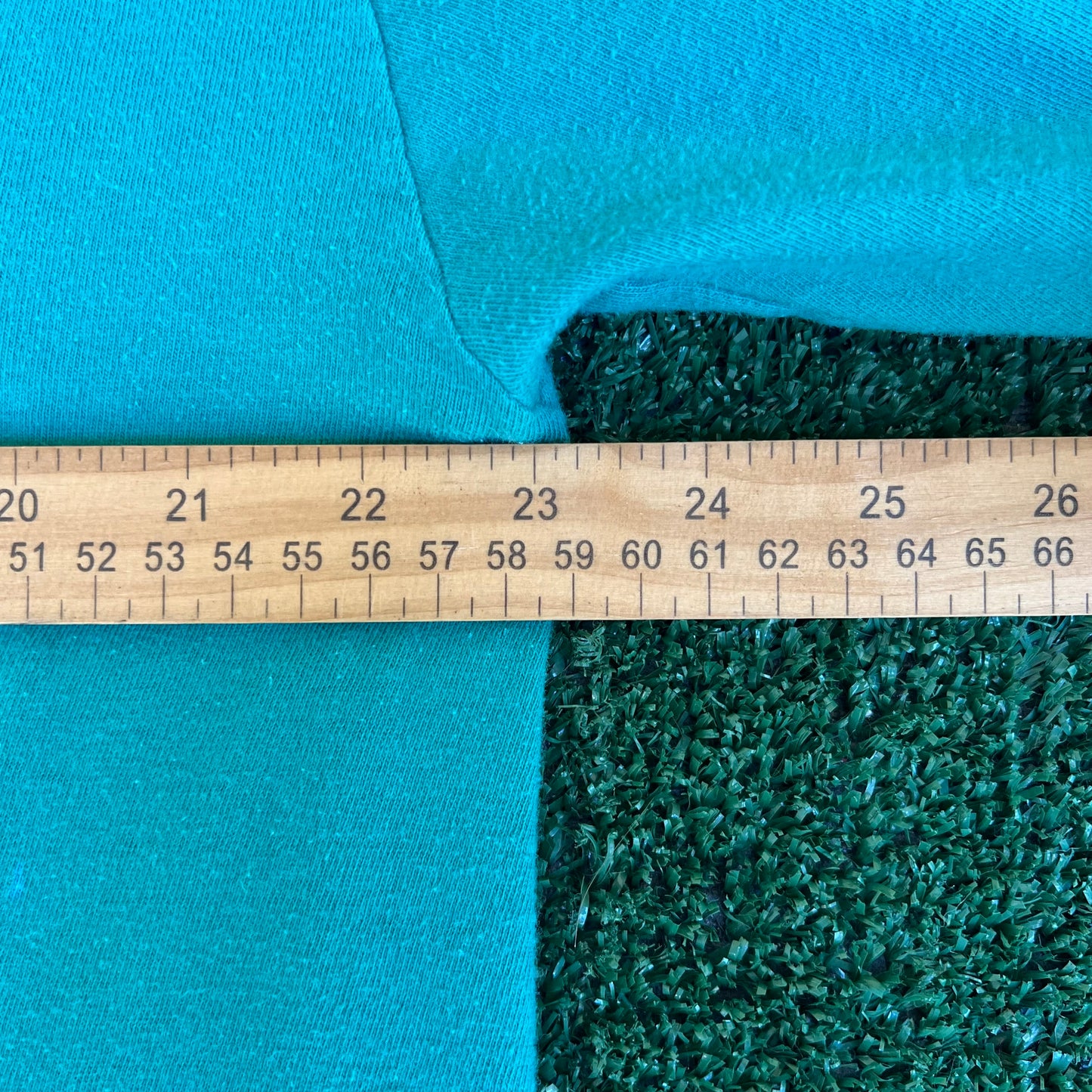 VTG 80s Men's Ron Jon Surf Shop Teal Green Long Sleeve Pocket T-Shirt XL 23x25.5