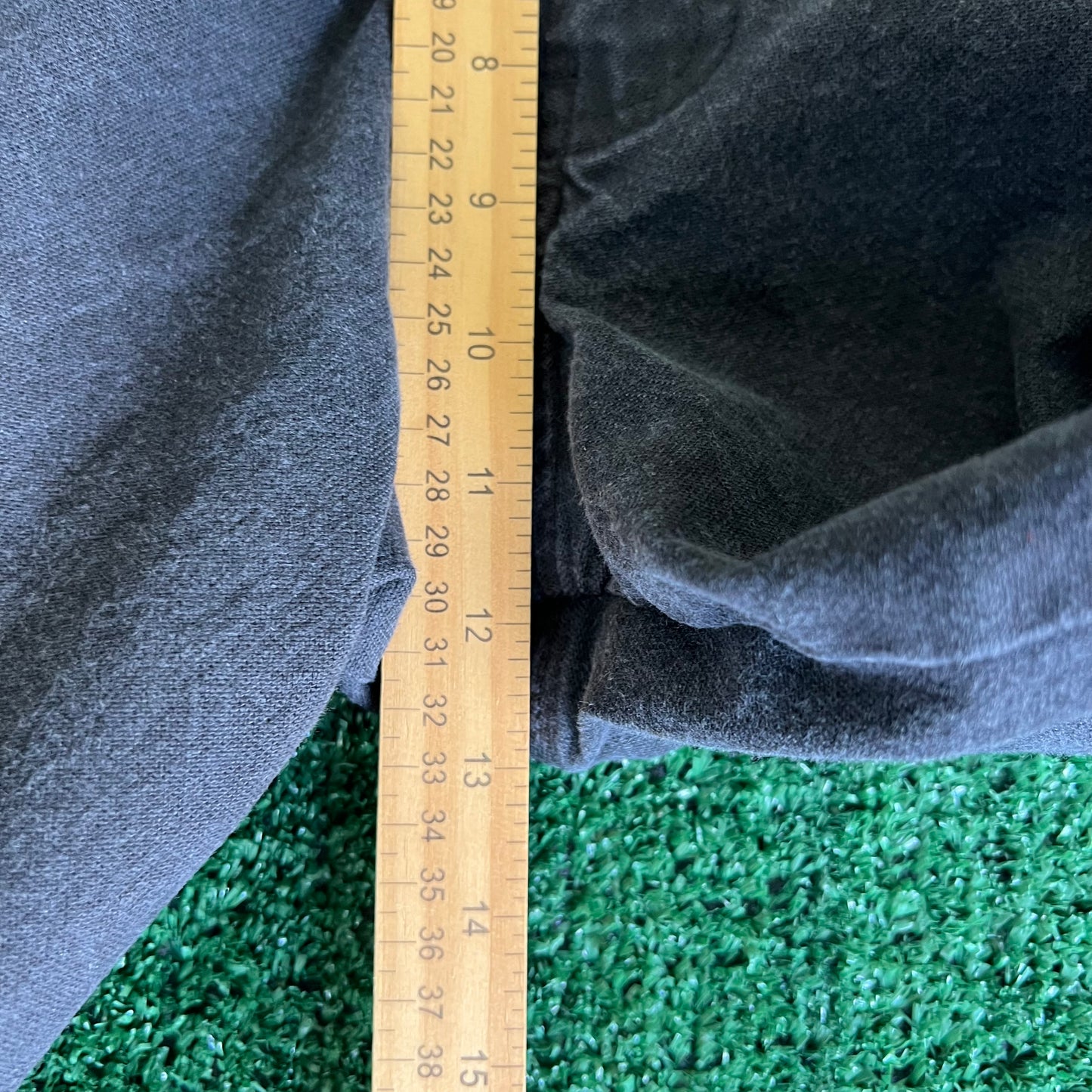 Dickies Carpenter Baggy Faded Black Canvas Pants - 35x32" 18" Openings