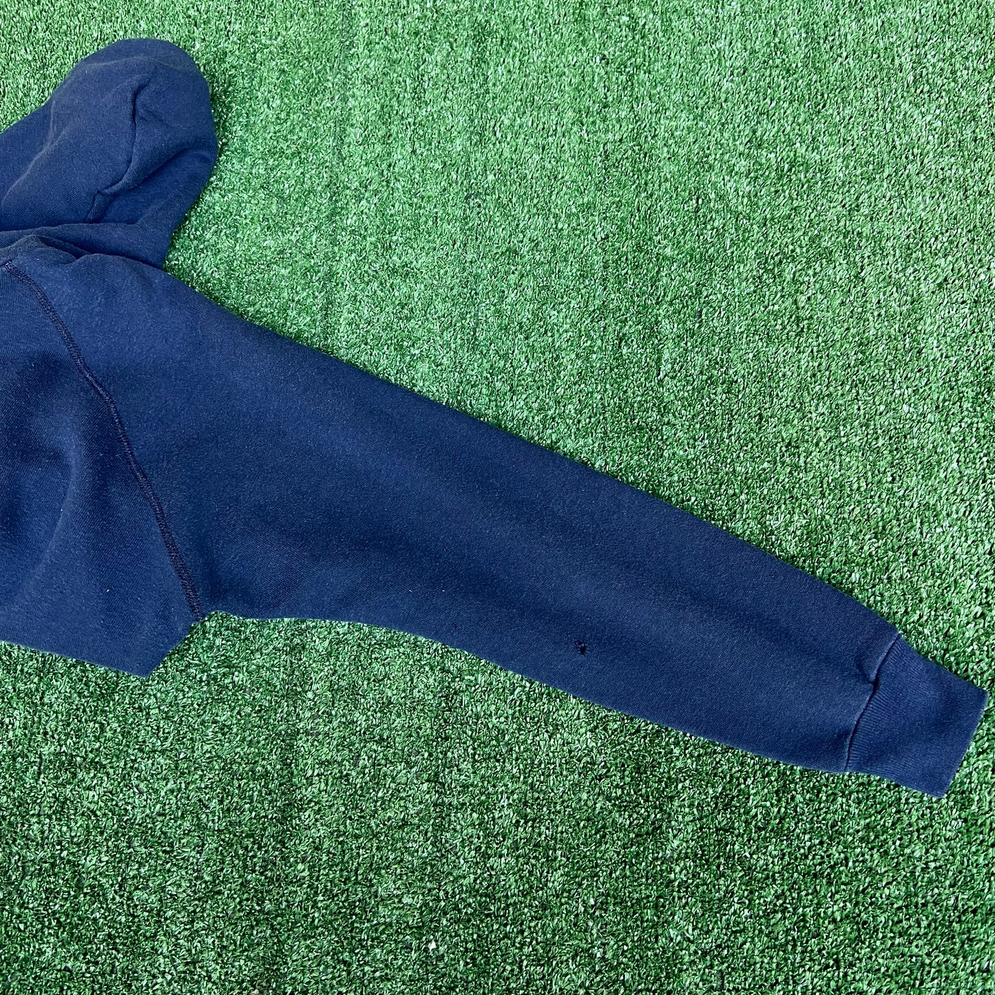 Vintage 70s 80s Auburn Tigers Navy Blue Boxy Raglan Cut Hoodie Medium 23x25"