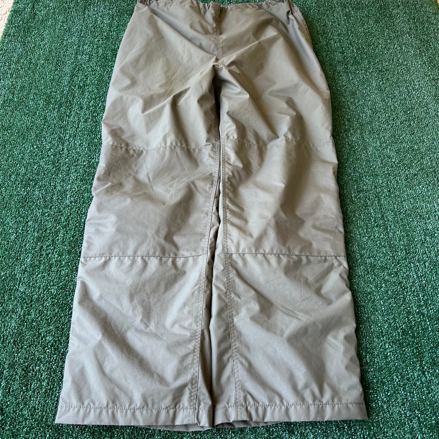 Y2K Cabelas Olive Green Double Knee Gore-Tex Nylon Waterproof Pants - Large