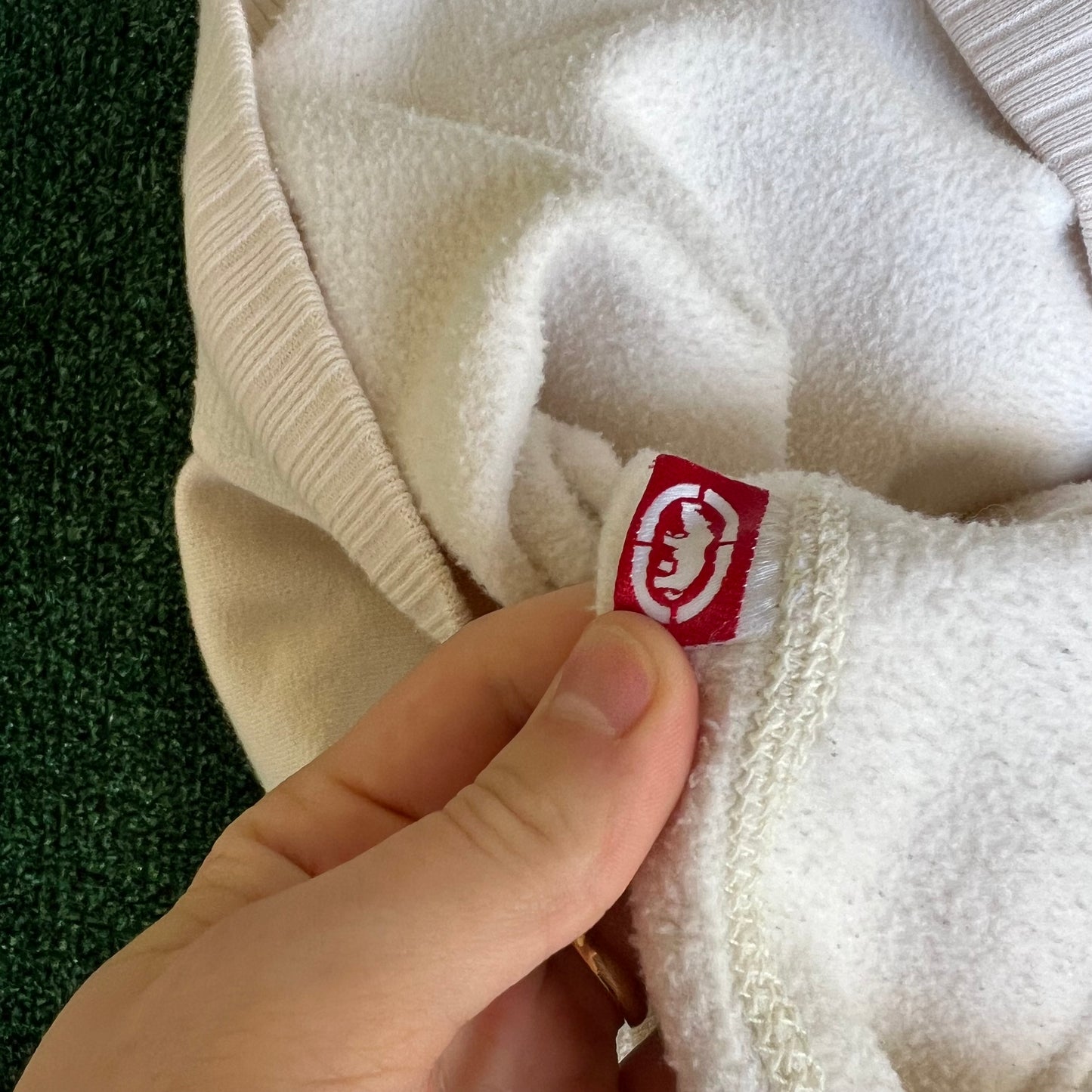 Vintage Y2K Ecko Untld. Hoody Rhino Skater Cream White Heavyweight Hoodie XL