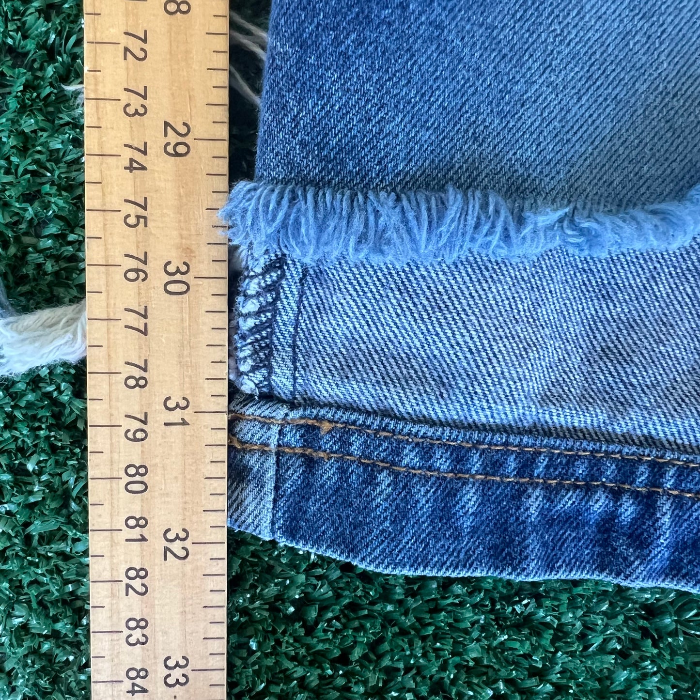 Y2K Timberland Boot Co Baggy Wide-Leg Blue Jeans - 38x32" 20" Opens