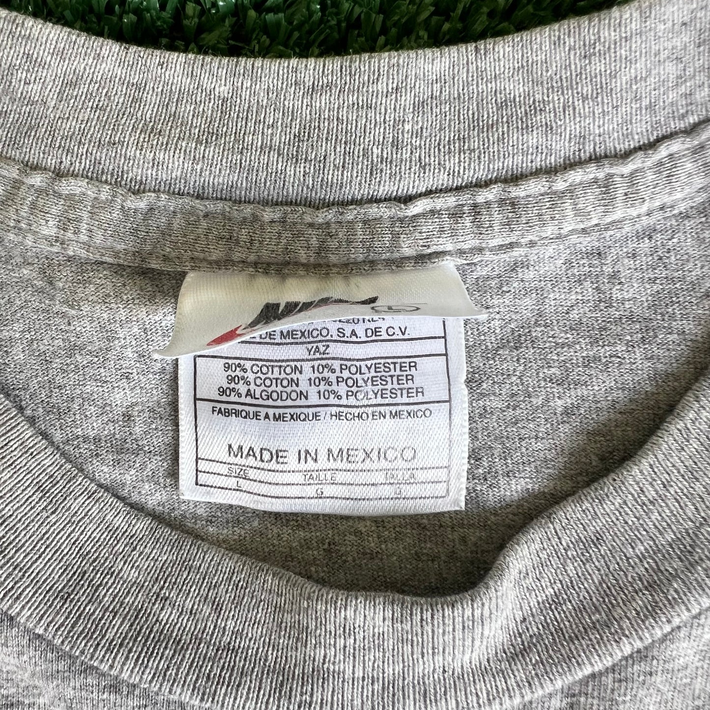 90s Nike Athletics White Tag N64 Logo Gray T-Shirt - Oversized Large