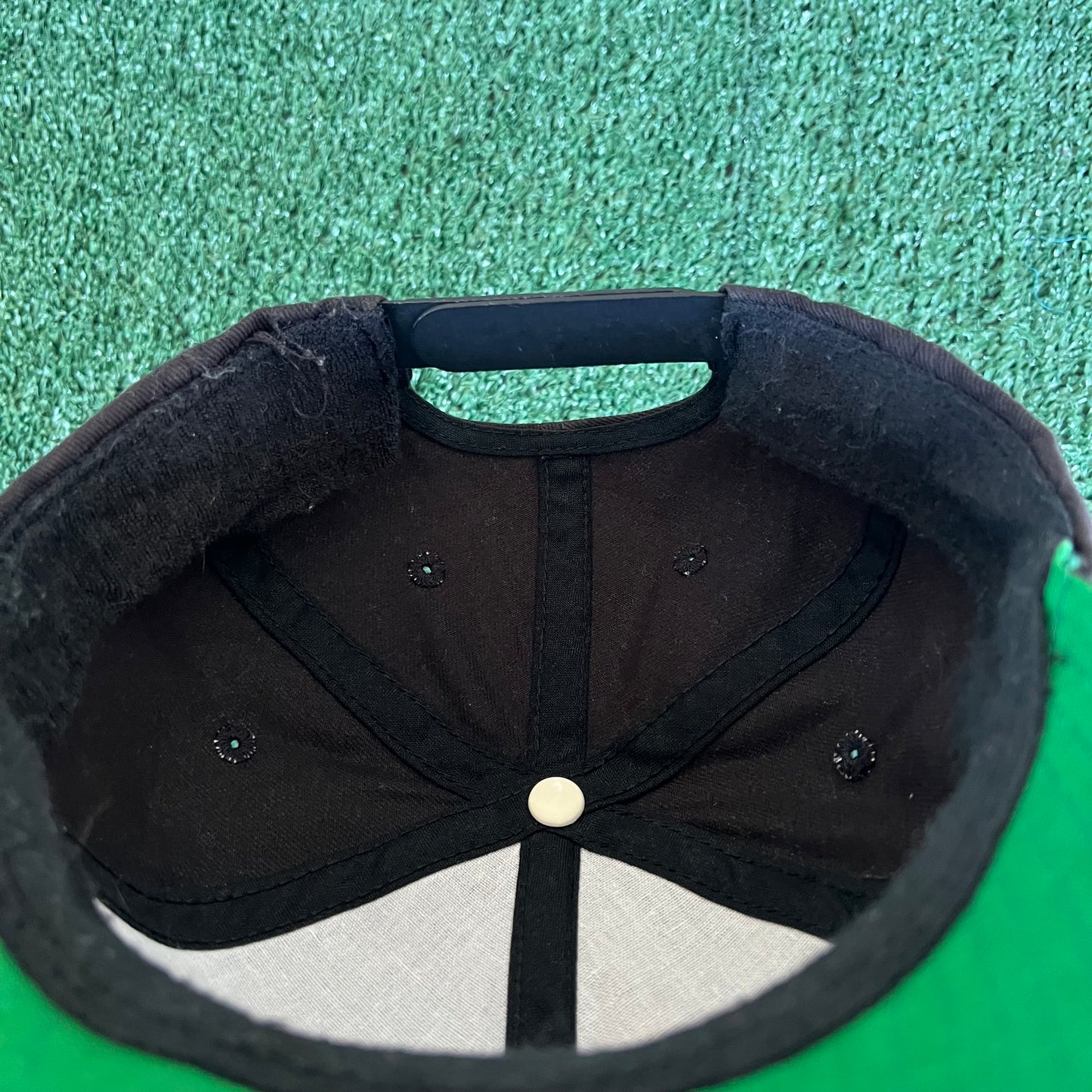 80s Nike Air Faded Black Purple Distressed Snapback Hat