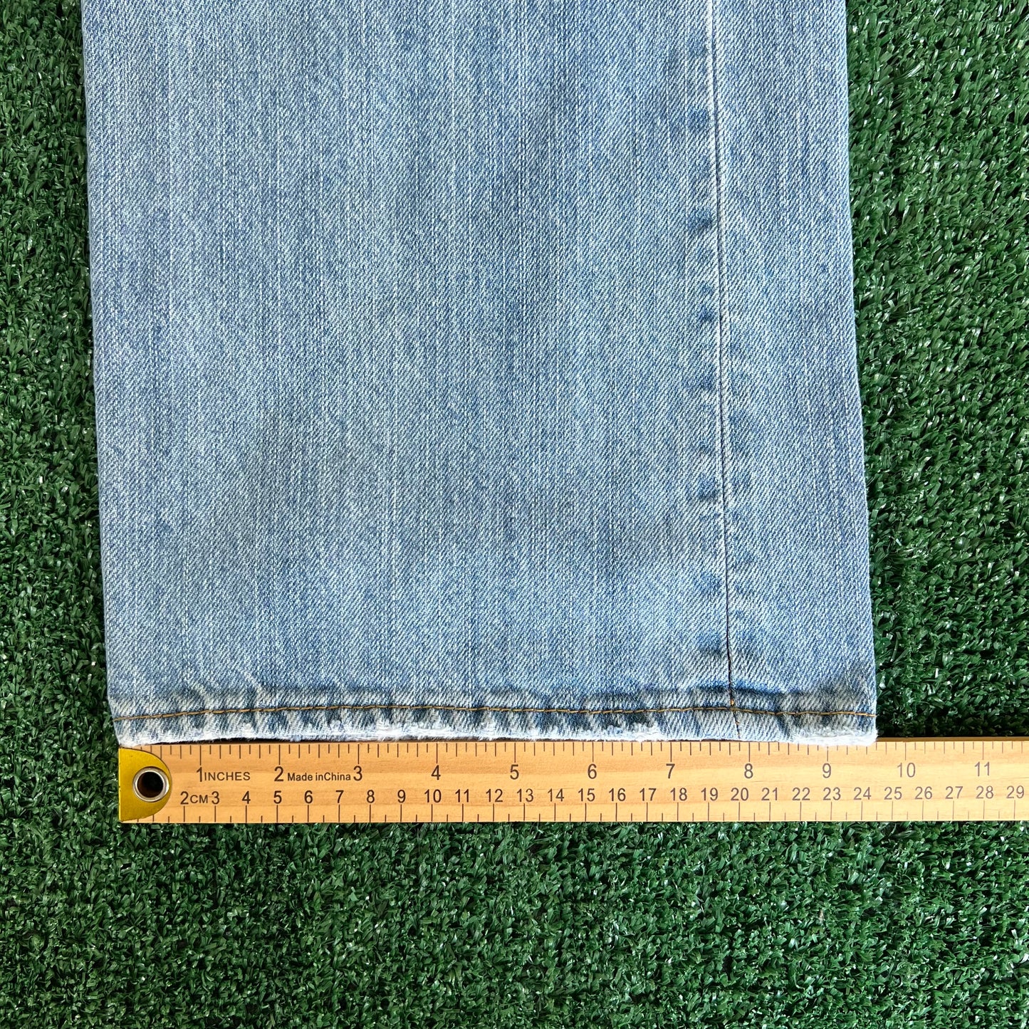Y2K Unionbay Baggy Light Wash Blue Jeans - 36x 32.5" 19" Opens