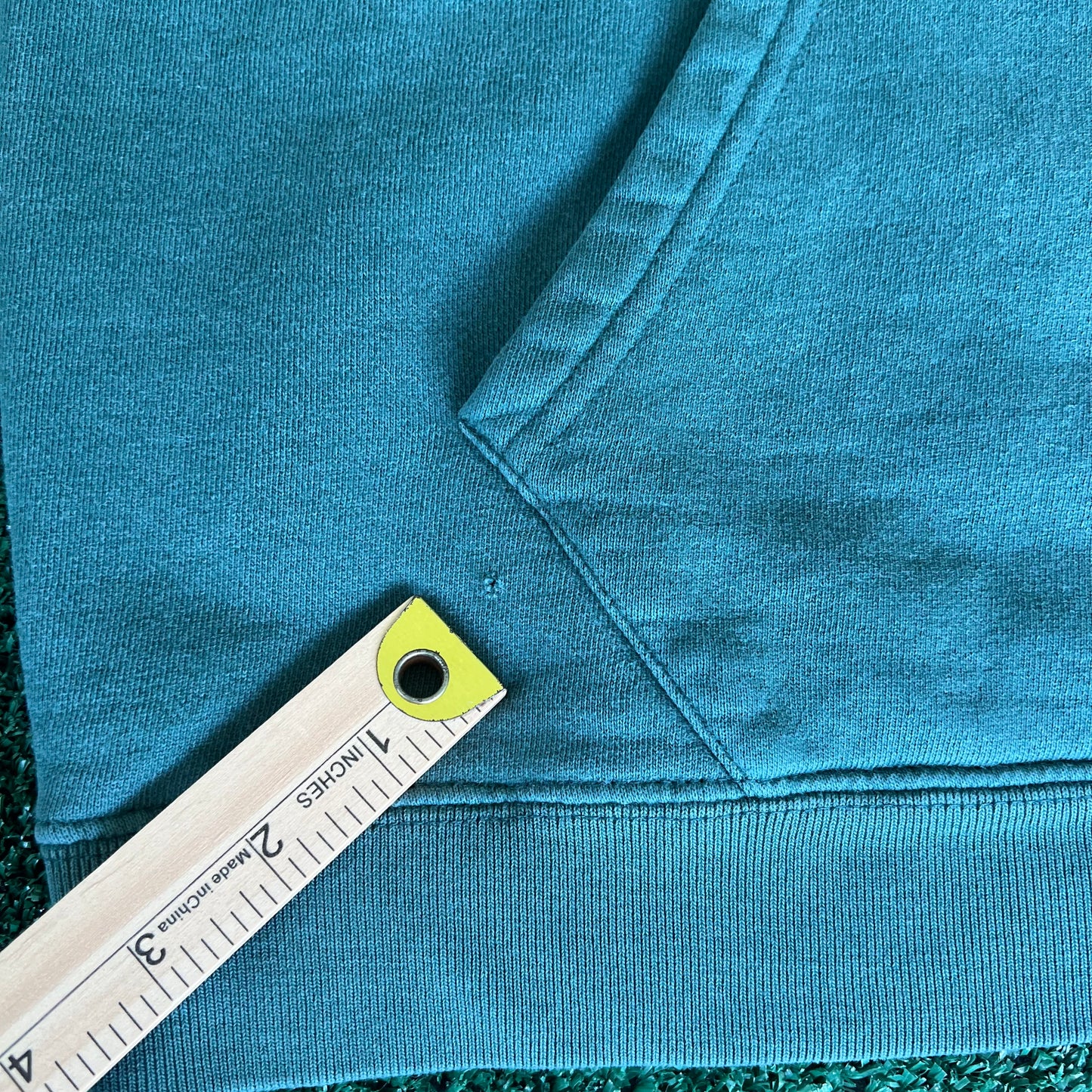 90s GAP Athletic Sweats Forest Green Blank Boxy Hoodie - Large