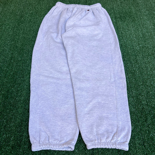 Vintage 90s Y2K Champion Reverse Weave Blank Gray Jogger Sweatpants - XL 26x28.5"