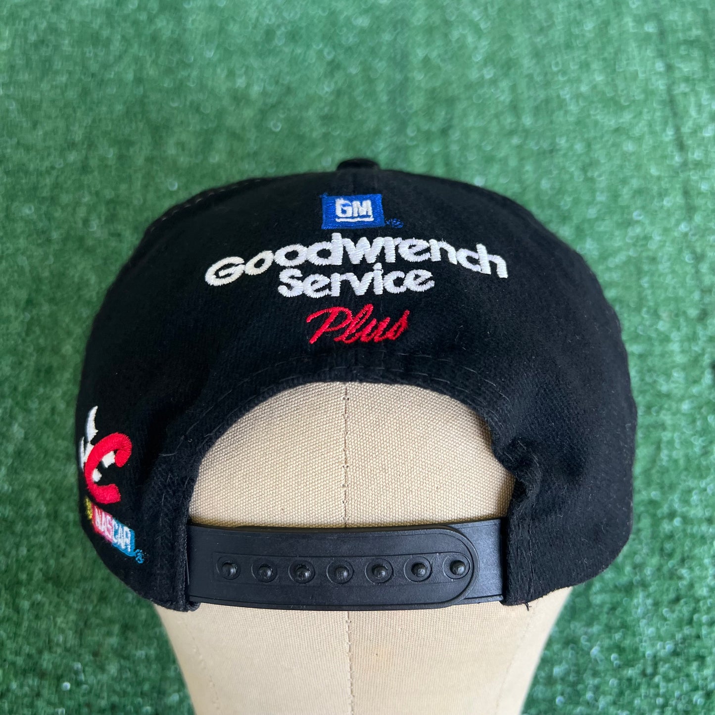 90s Chase Authentics Nascar Dale Earnhardt Sr. Big Logo #3 Black Snapback Hat