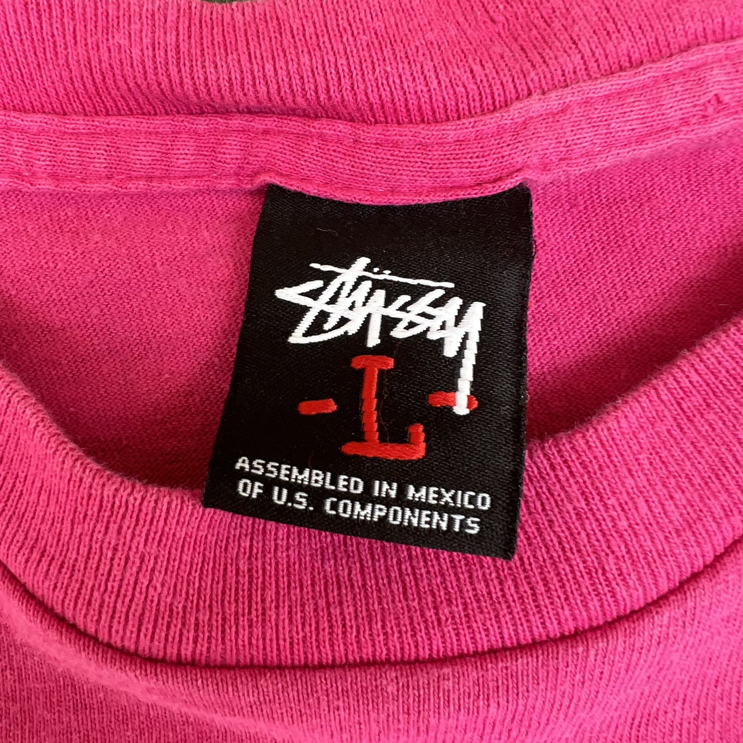 Vintage Y2K 2009 Men's Stussy X Peter Bagge Comics Rock Hot Pink T-Shirt Large