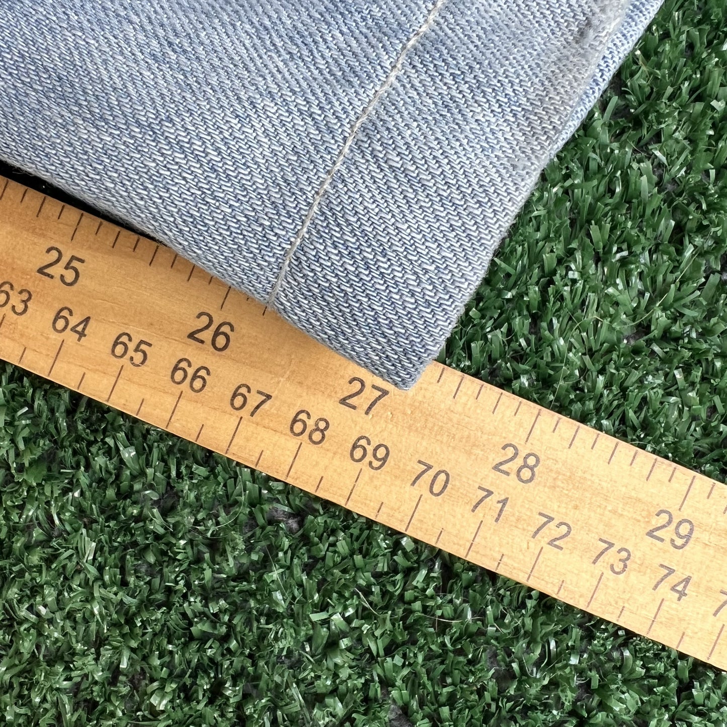 VTG Ecko Unltd. Jeans Mens 36x27" Blue Light Wash Wide-Leg Baggy Flap Pocket Y2K