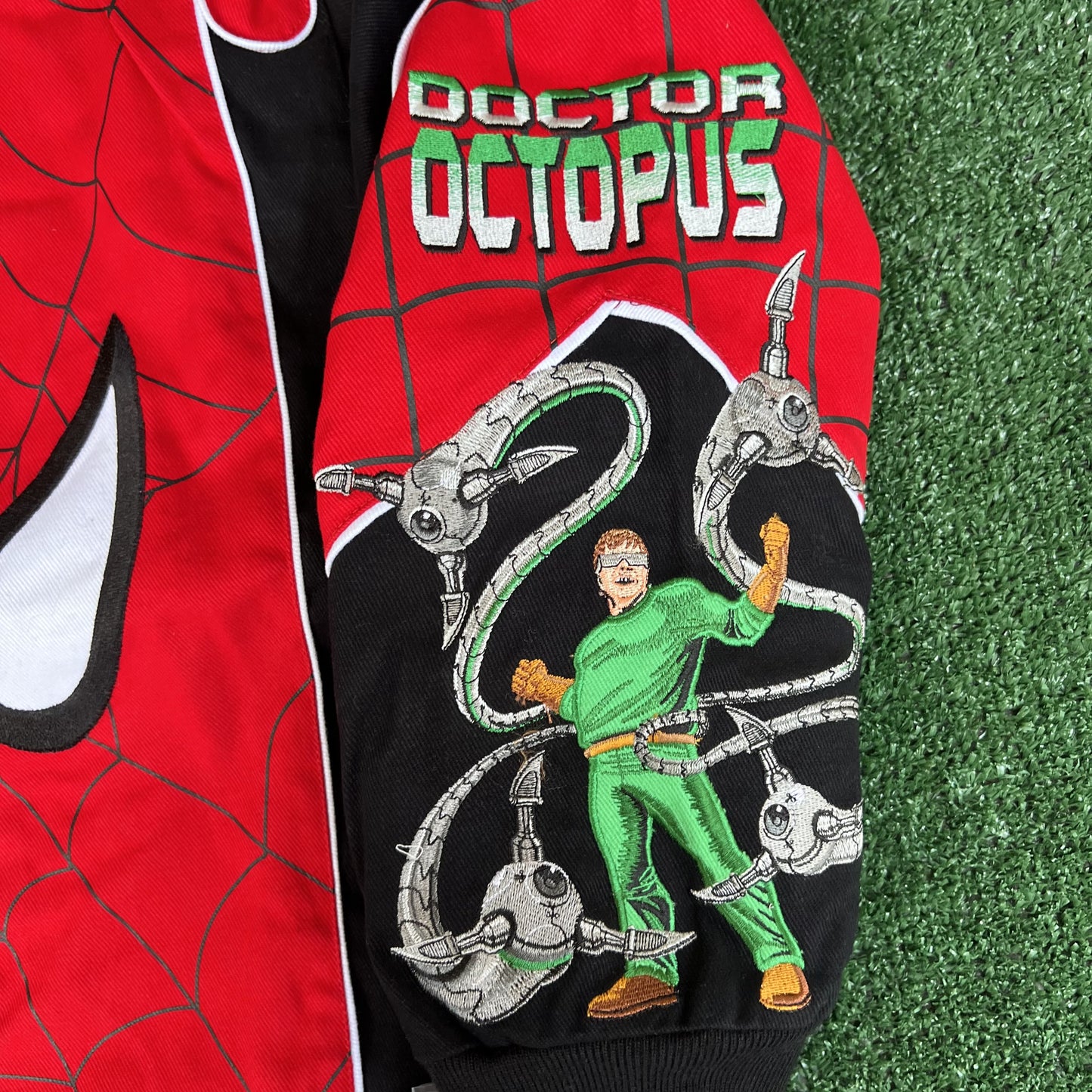 NWT Vintage JH Design Spider-Man Racing Jacket – Youth 2XL (Fits Men’s Small)