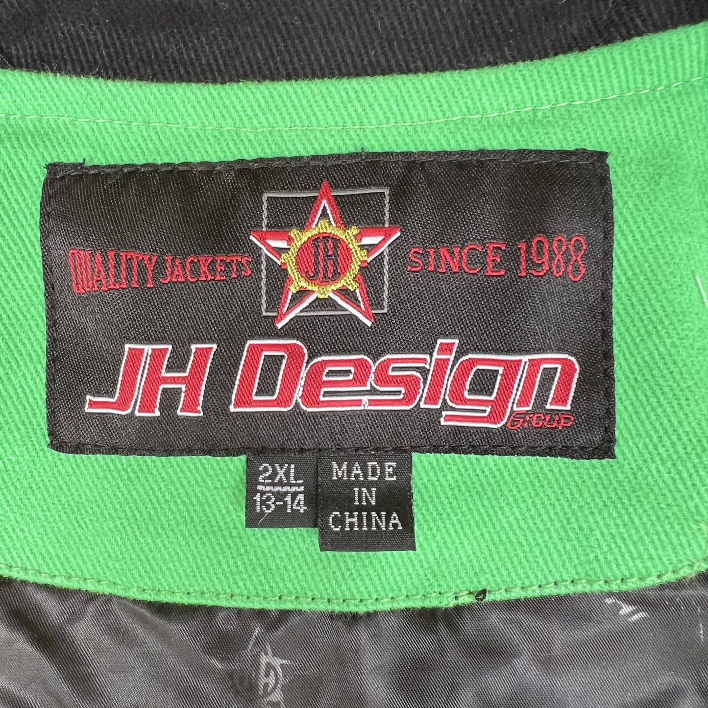 NWT Vintage JH Design Joker Racing Jacket – Youth 2XL (Fits Men’s Small, Green, DC Comics)