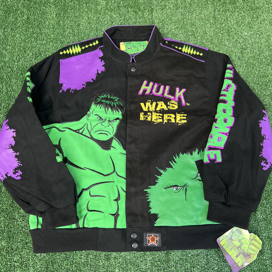 NWT VTG JH Design Hulk Jacket Youth 2XL – Black Men’s S Crop Boxy Racing Marvel