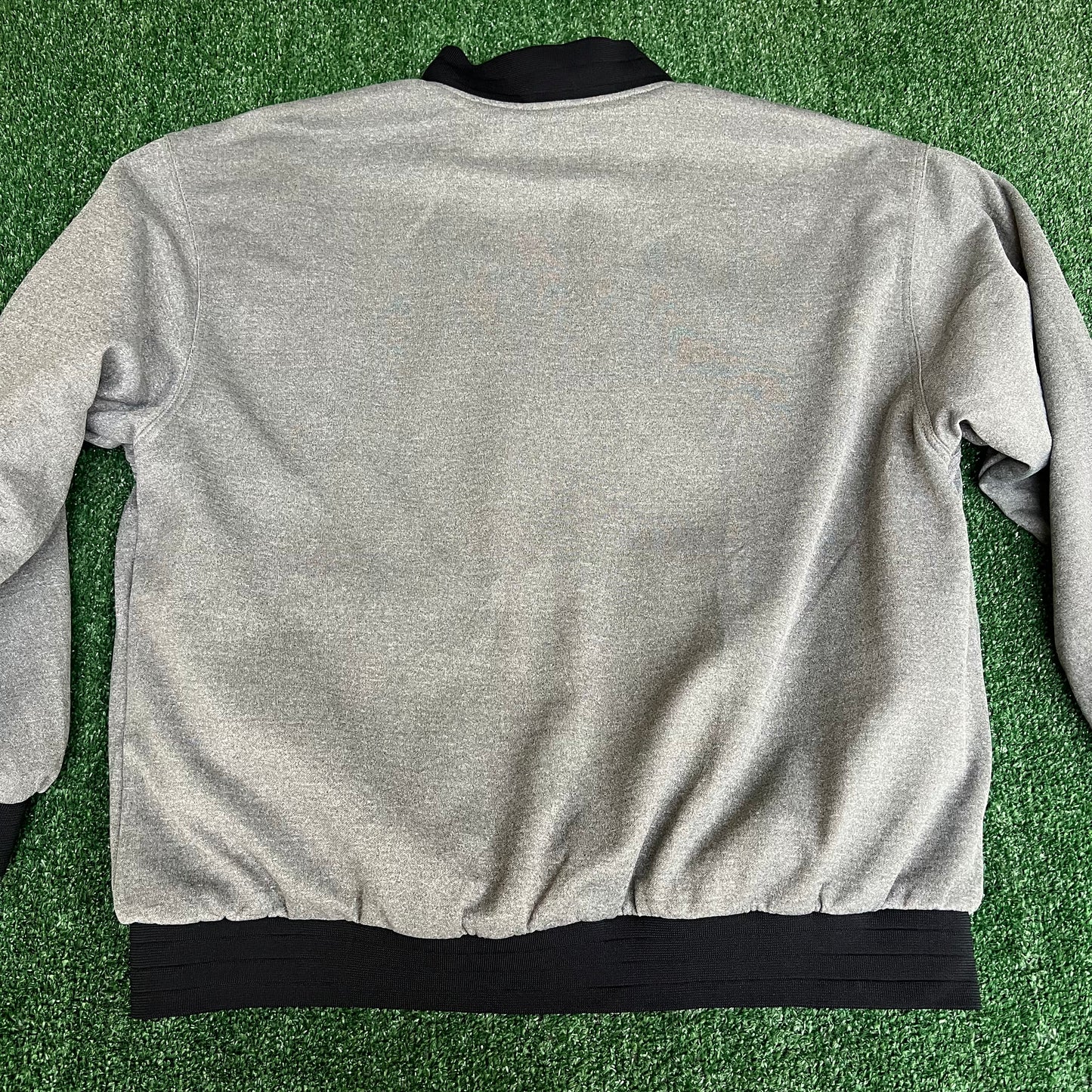 Vintage 90s Men's Nike Reversible Bomber Jacket Black Burgundy White Tag - 2XL