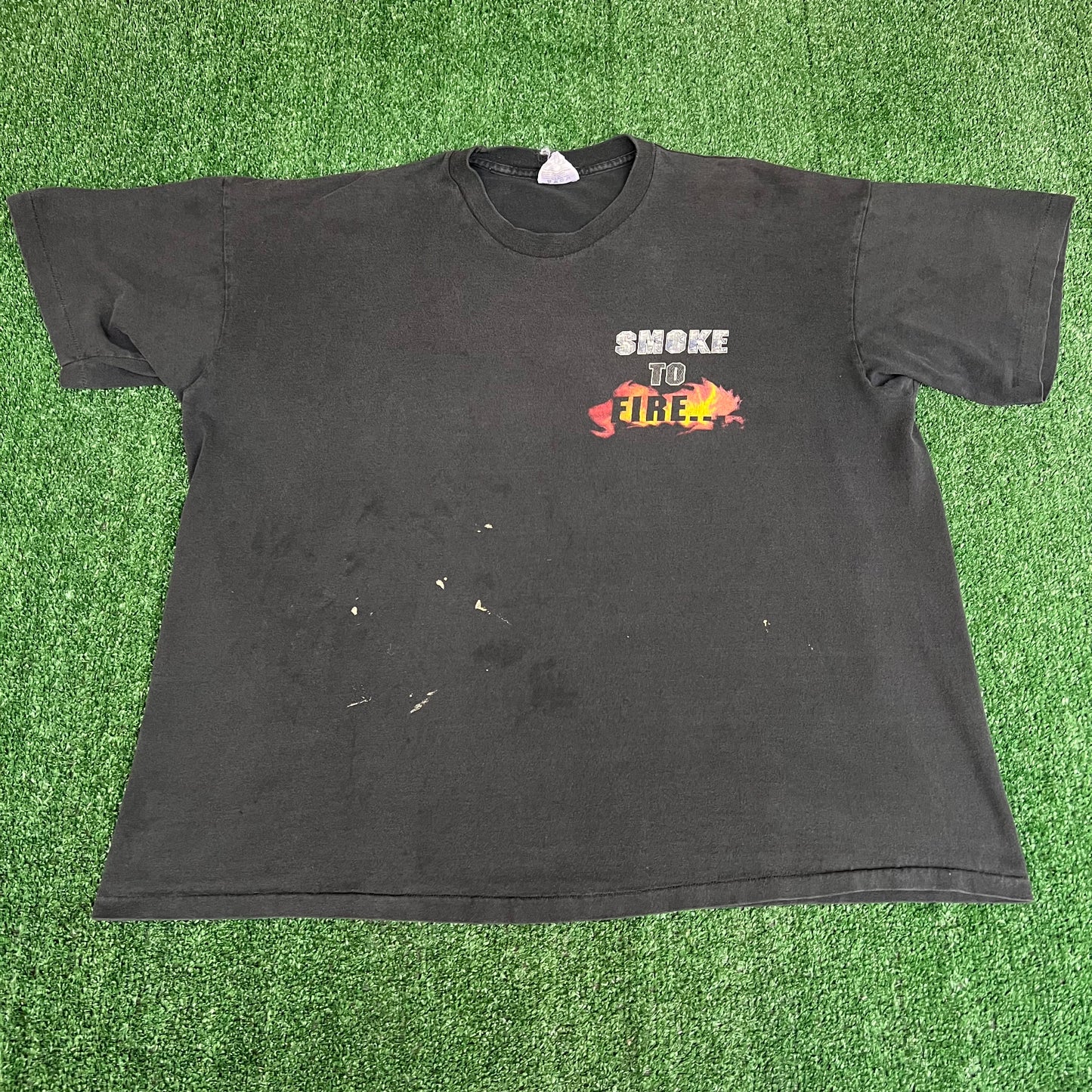 Vintage 90s Men's Wrangler Bodacious Feel The Expolosion Black T-Shirt - 2XL USA