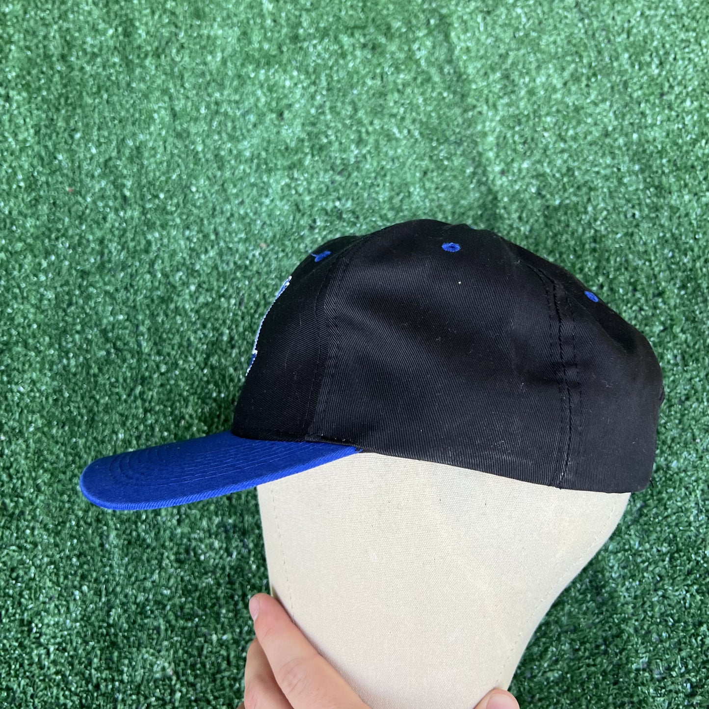 Vintage Tampa Bay Lightning Snapback Hat – Logo 7 Black NHL 90s Hockey Cap