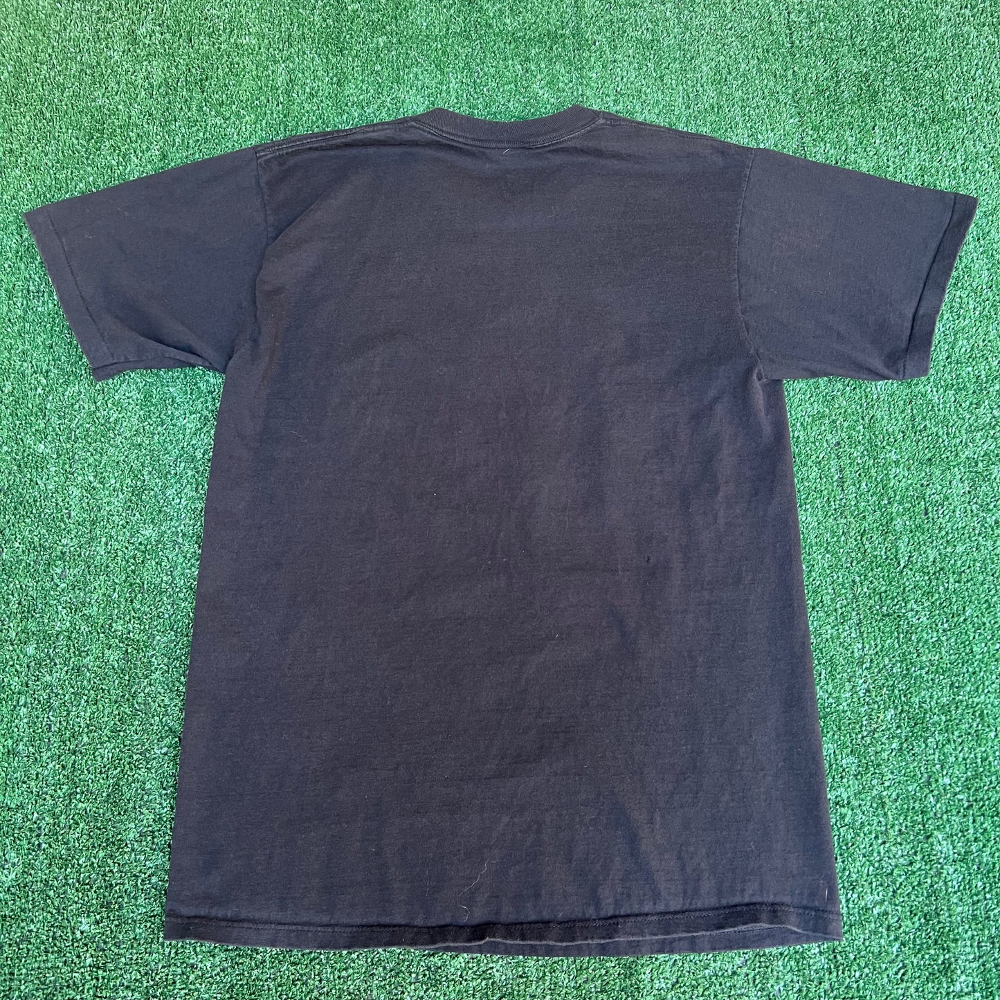 VTG 90s Chicago Where The Weak Are Killed and Eaten Skulls Flames T-Shirt Large