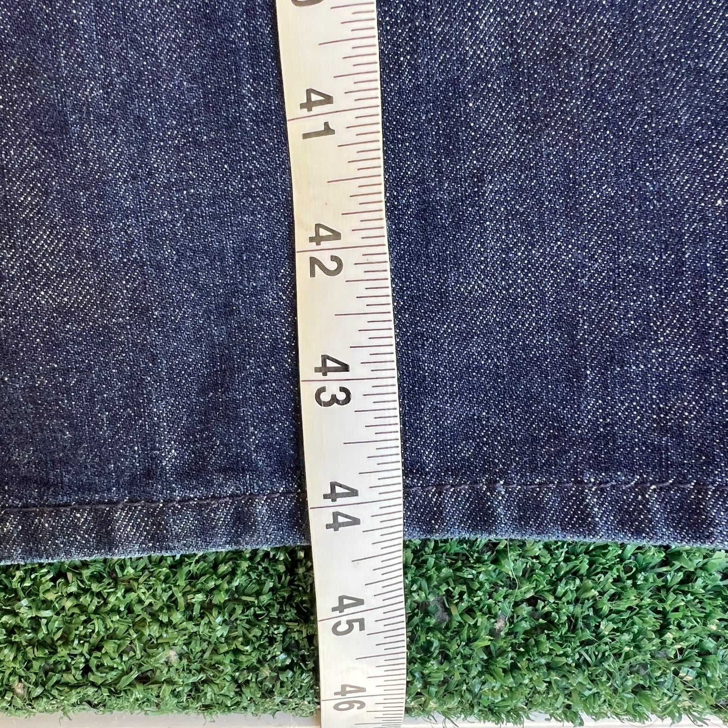 Vintage Y2K Men's LRG Indigo Blue Embroidered Jeans Relaxed Baggy Straight 38x32