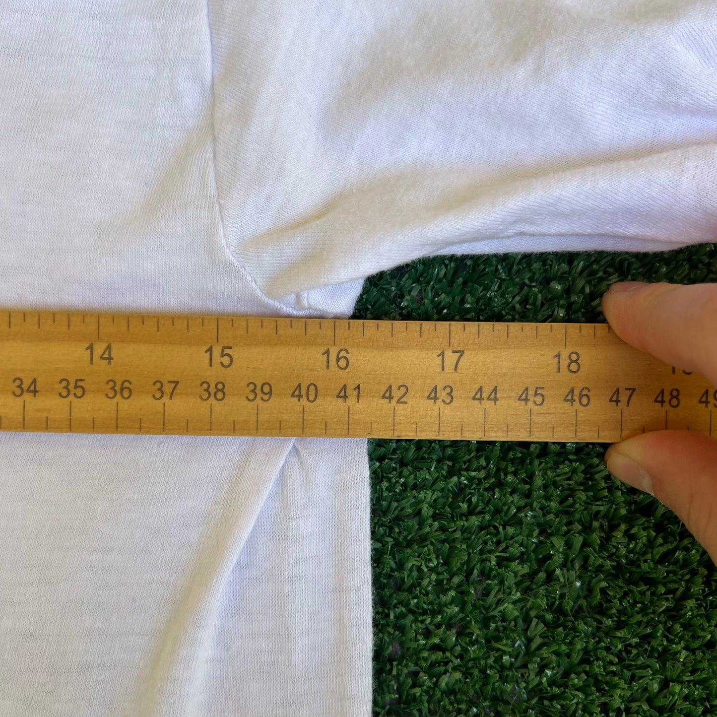 VTG 80s Men's Stedman Dr. J's Prescription Works White Red Ringer T-Shirt Small