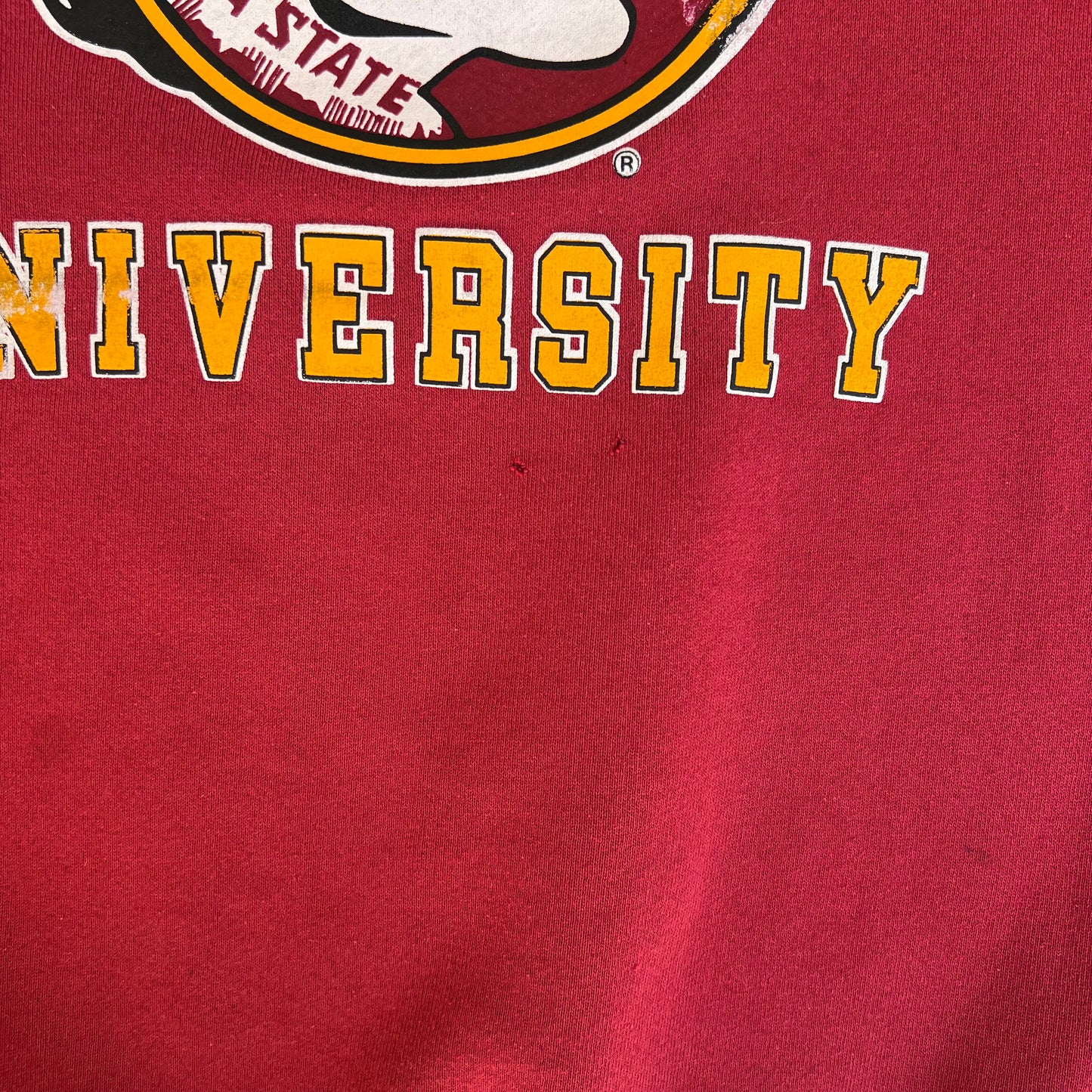 Vintage 90s Men's Soffe Florida State Seminoles FSU Red Crewneck Sweatshirt XL