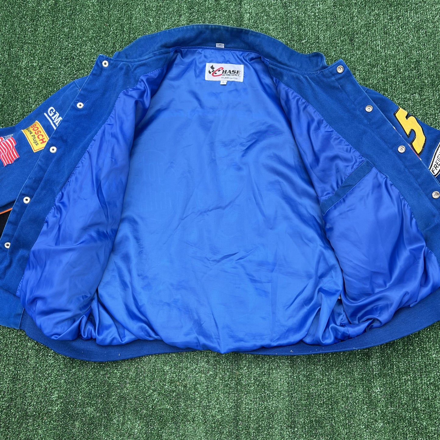 Vintage JH Design Kellogg’s NASCAR Jacket – Terry Labonte Racing Got Milk Blue Men’s Large Boxy Y2K