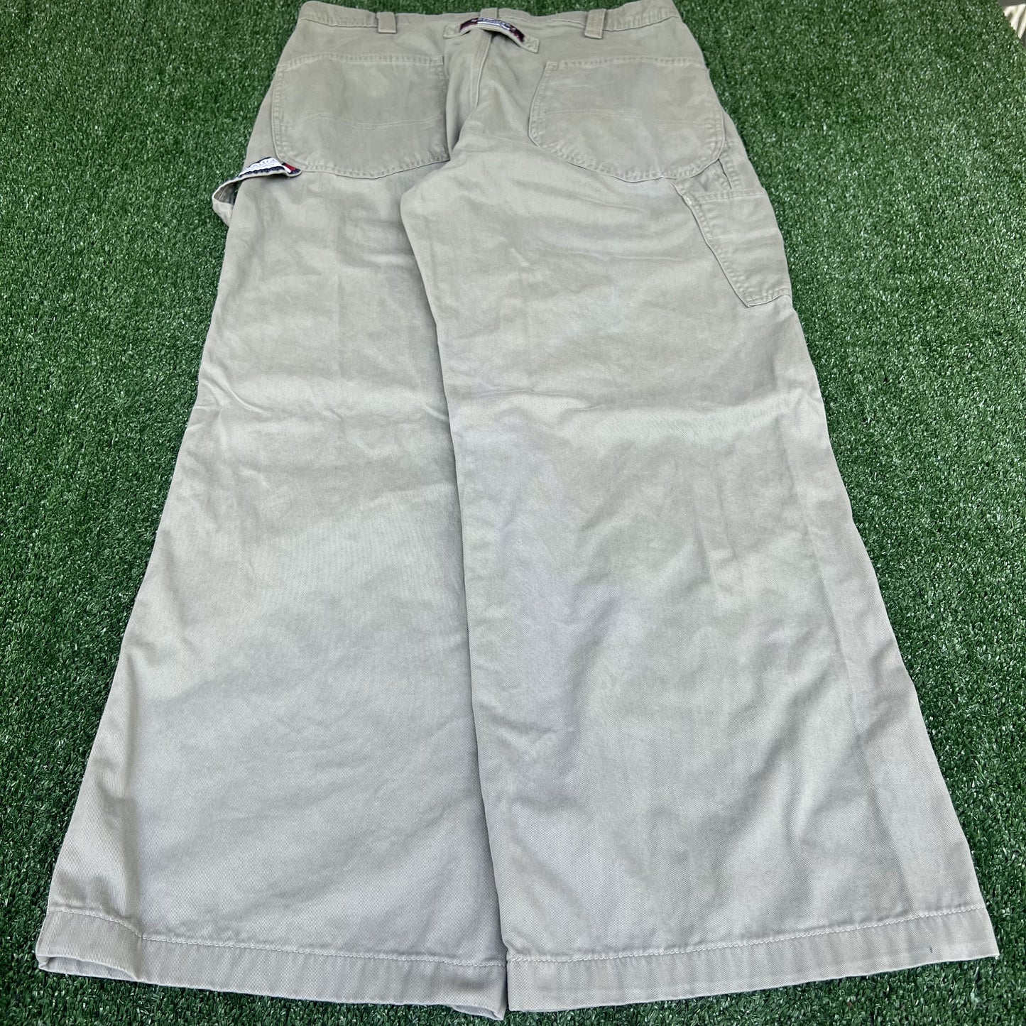 Vintage Y2K Men's Old College Inn OCI Wide-Leg Baggy Carpenter Gray Pants 36x30