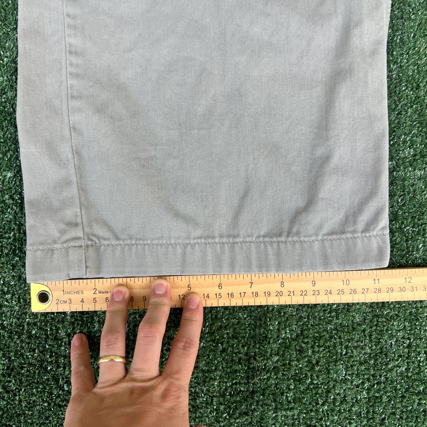Vintage Y2K Men's Old College Inn OCI Wide-Leg Baggy Carpenter Gray Pants 36x30