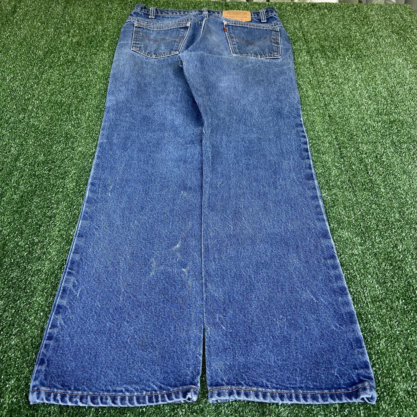 Vintage 80s Men's Levi's Orange Tab Bootcut Flared 20517-0217 34x32 USA Made