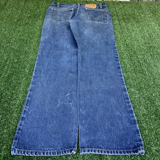 Vintage 80s Men's Levi's Orange Tab Bootcut Flared 20517-0217 34x32 USA Made