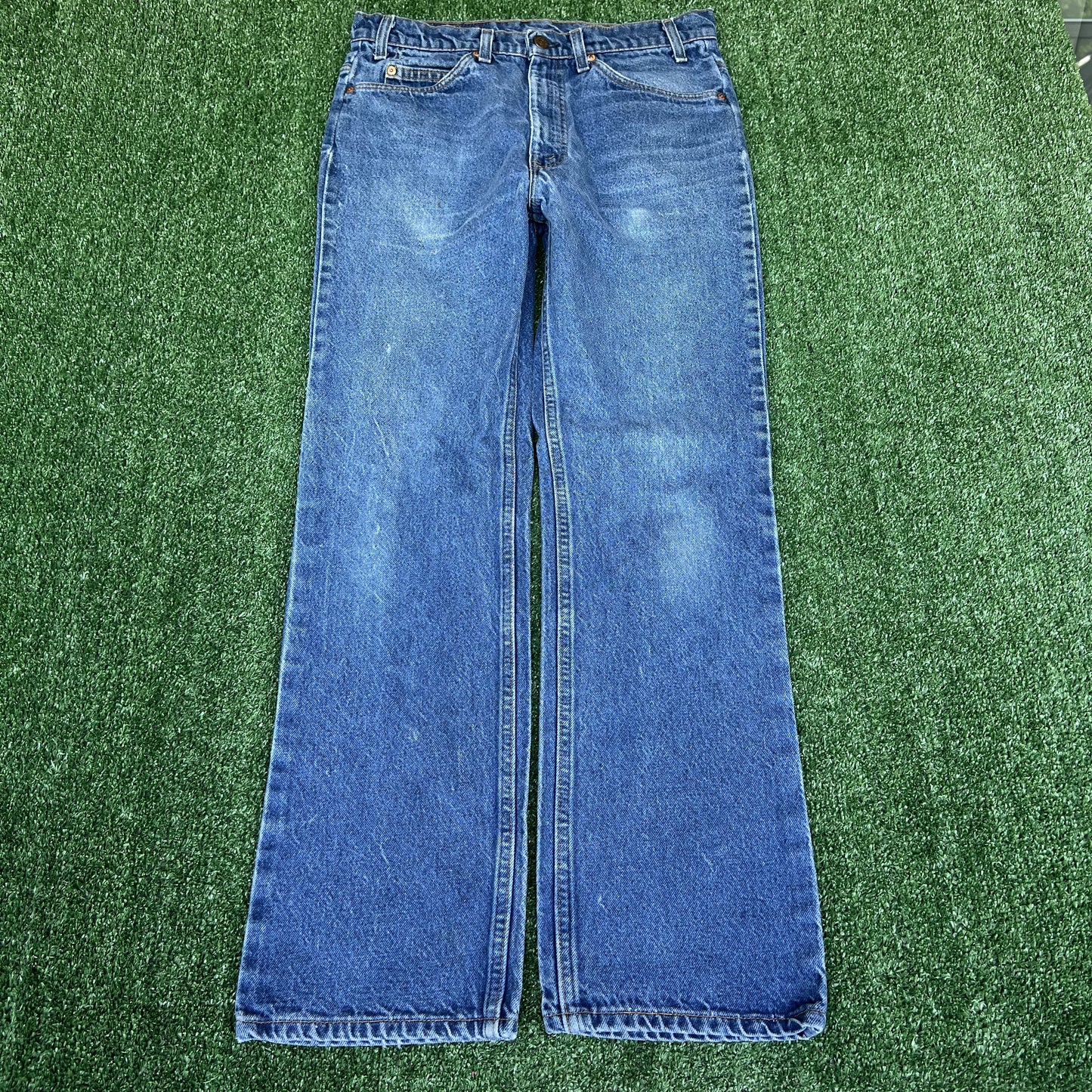 Vintage 80s Men's Levi's Orange Tab Bootcut Flared 20517-0217 34x32 USA Made