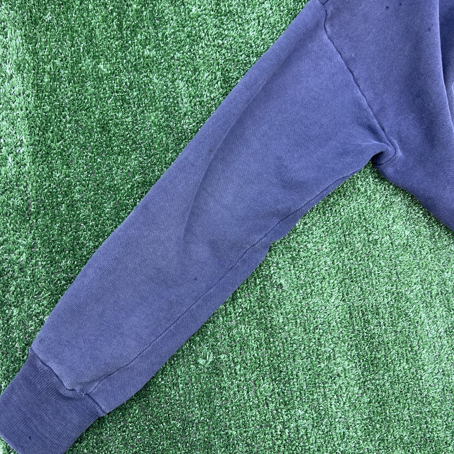 Vintage Sears Hoodie Men’s XL Navy Blue Faded Swift Zipper 50s 60s USA Boxy Fit